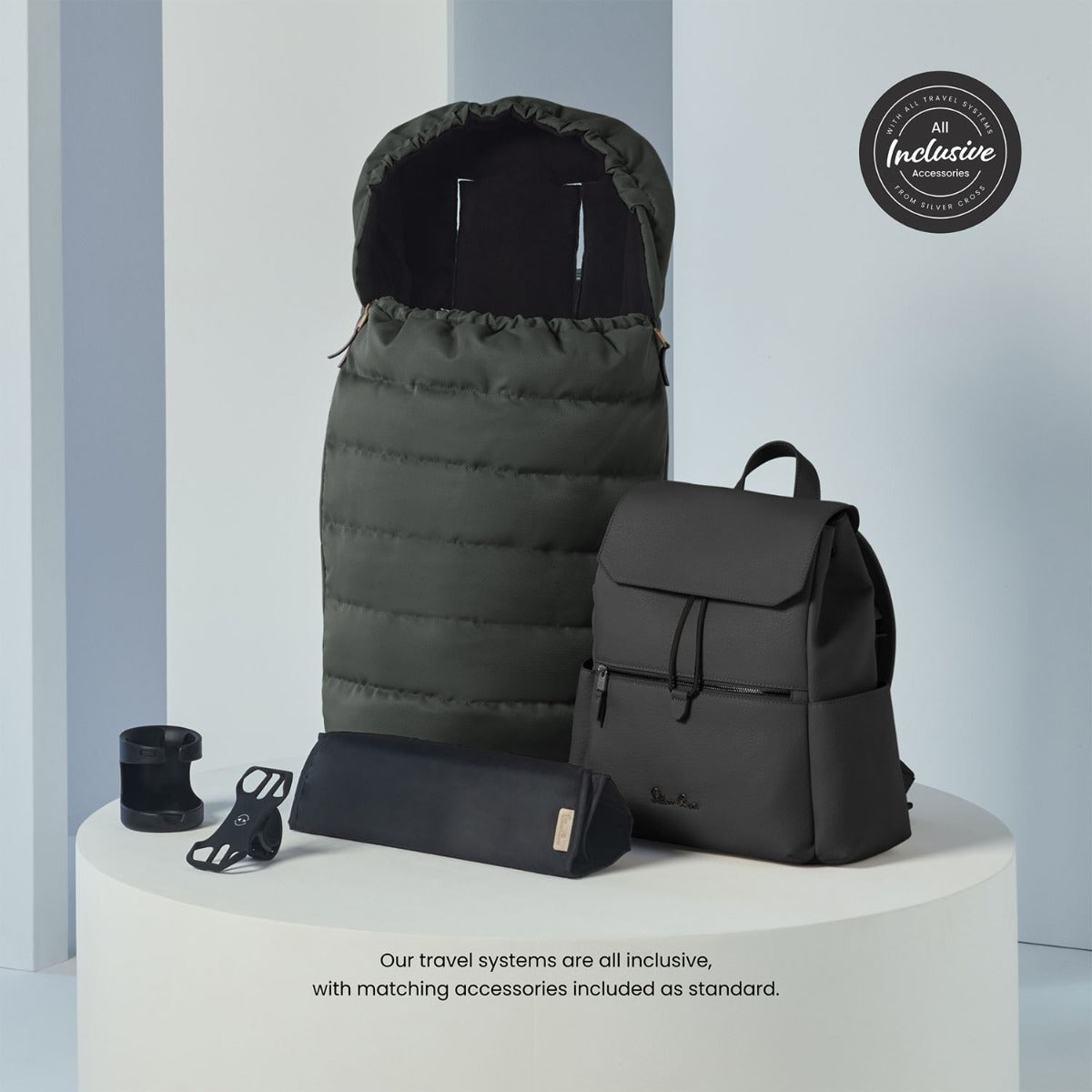 Silver Cross Reef 2 Ultimate 360 Car Seat Bundle - Pewter