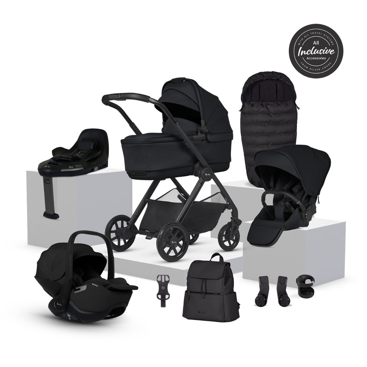 Silver Cross Reef 2 Ultimate 360 Car Seat Bundle - Space