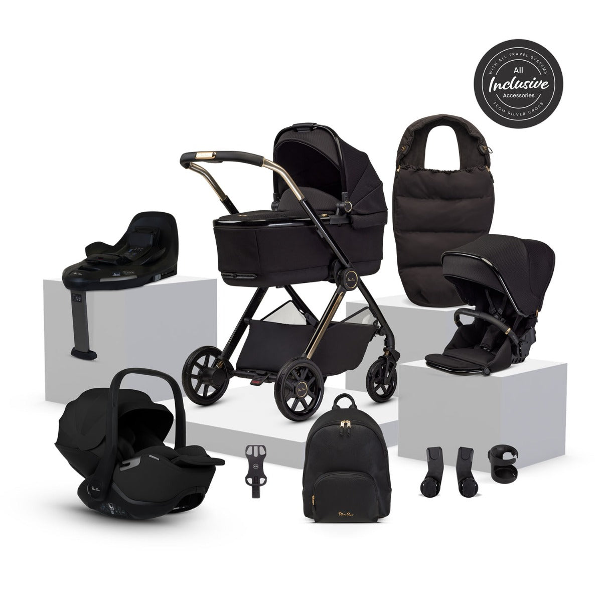 Silver Cross Reef 2 Special Edition Ultimate 360 Car Seat Bundle - Espresso