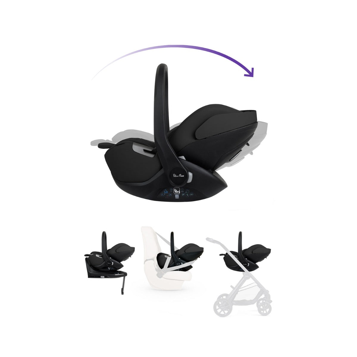 Silver Cross Reef 2 Special Edition Ultimate 360 Car Seat Bundle - Espresso