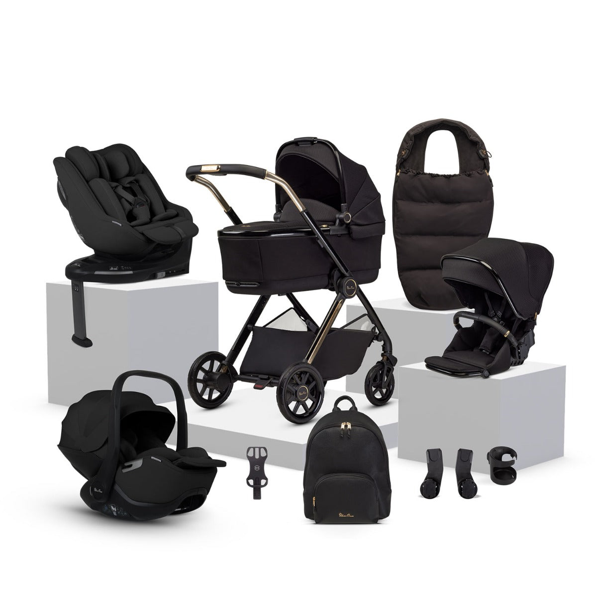 Silver Cross Reef 2 Special Edition Ultimate 360 Family Car Seat Bundle - Espresso