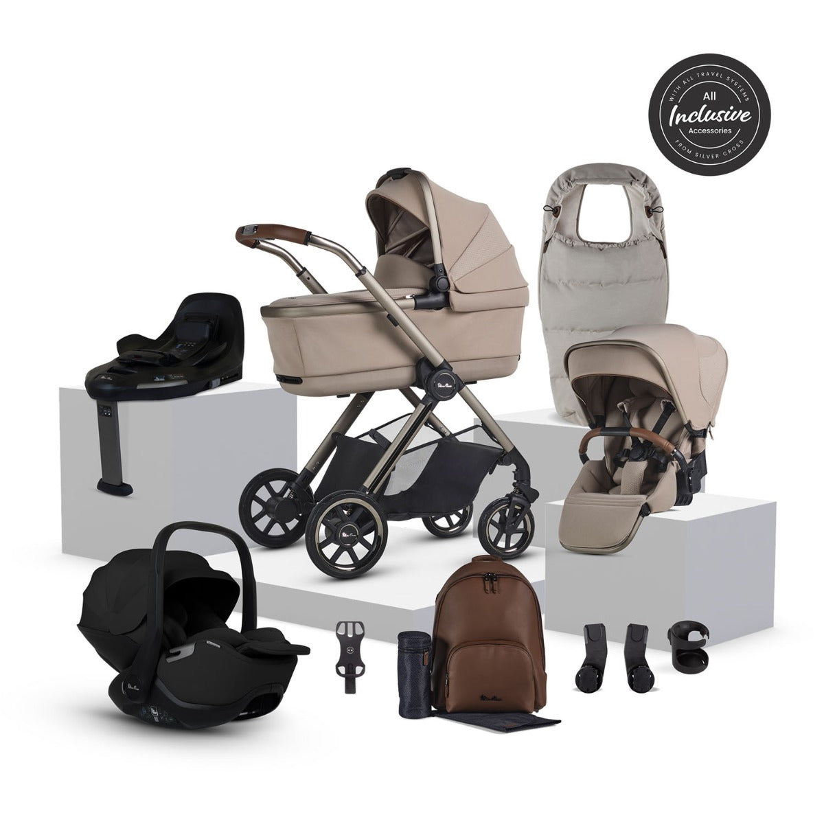 Silver Cross Reef 2 Special Edition Ultimate 360 Car Seat Bundle - Frappe