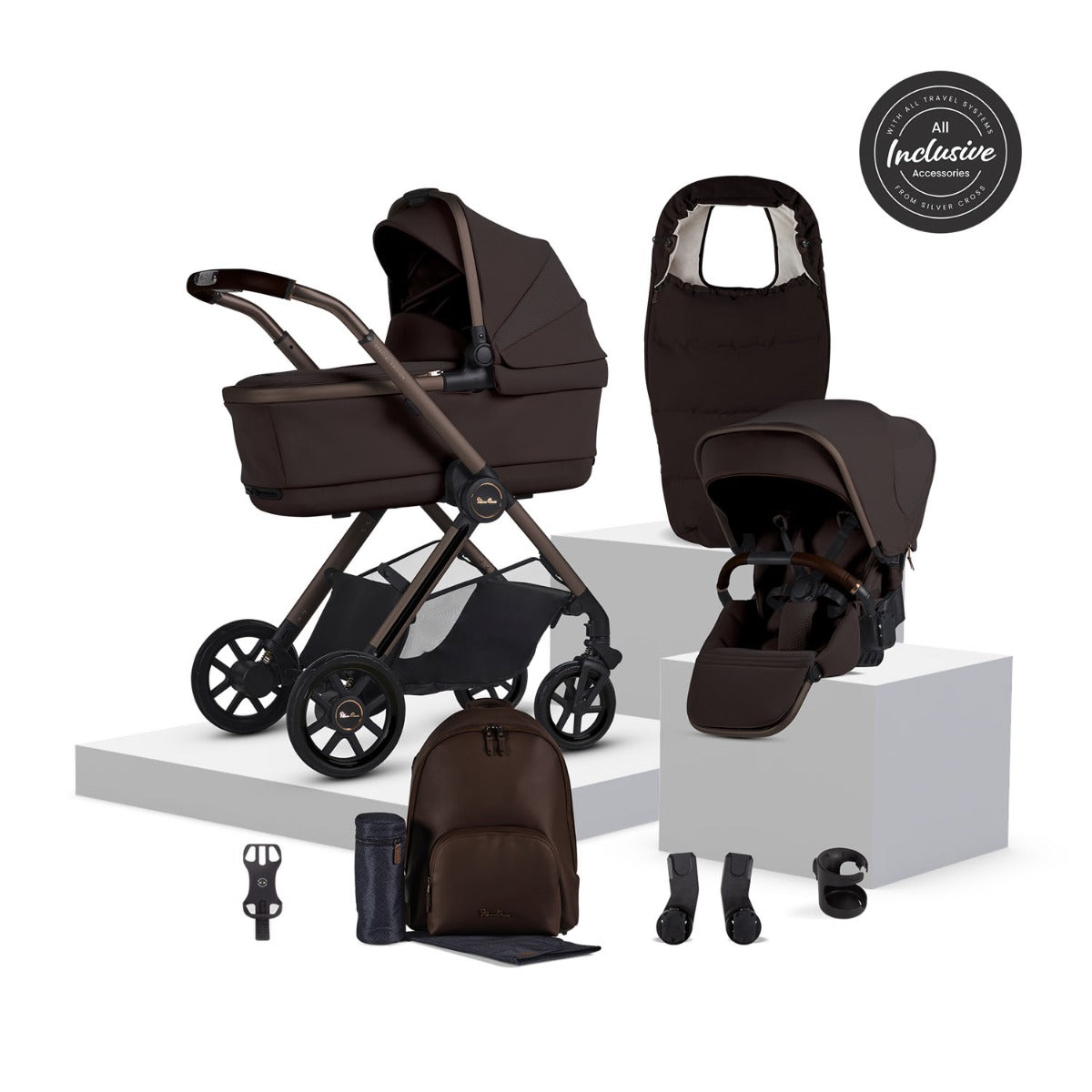 Silver Cross Reef 2 Special Edition Complete Accessory Bundle - Ganache