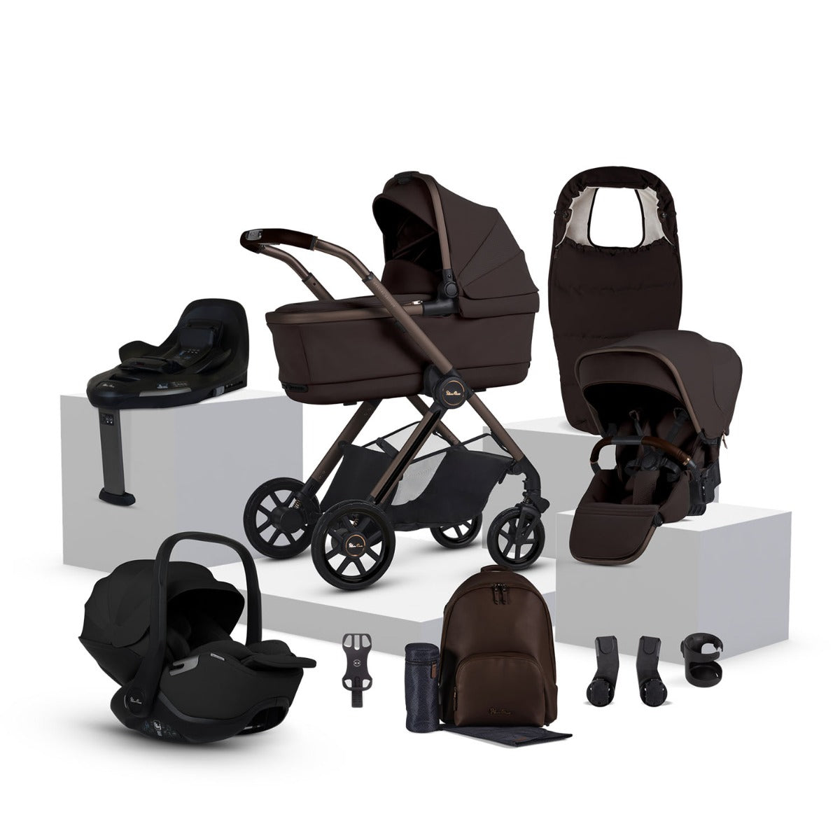 Silver Cross Reef 2 Special Edition Ultimate 360 Car Seat Bundle - Ganache