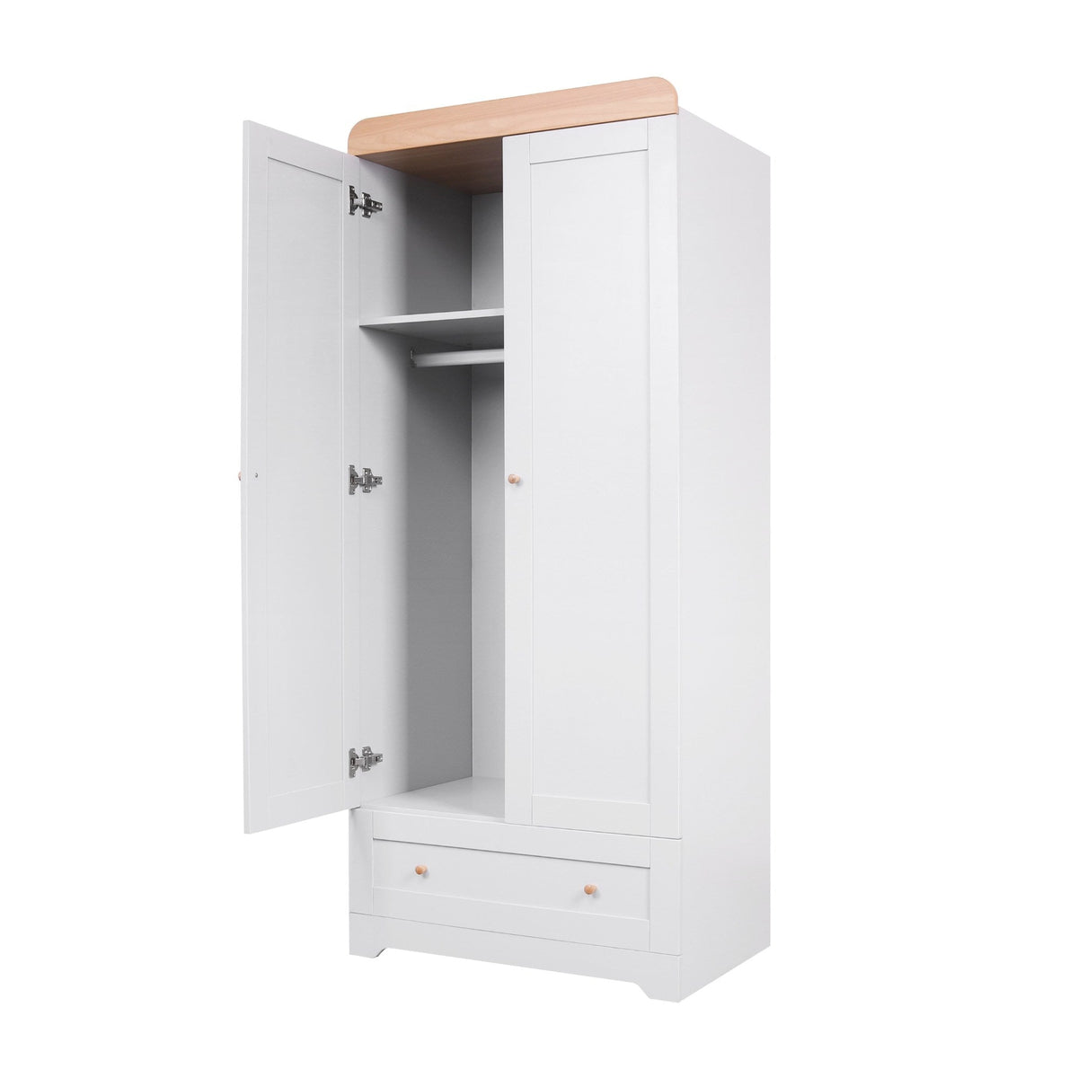 Tutti Bambini Rio Wardrobe - Dove Grey & Honey Oak