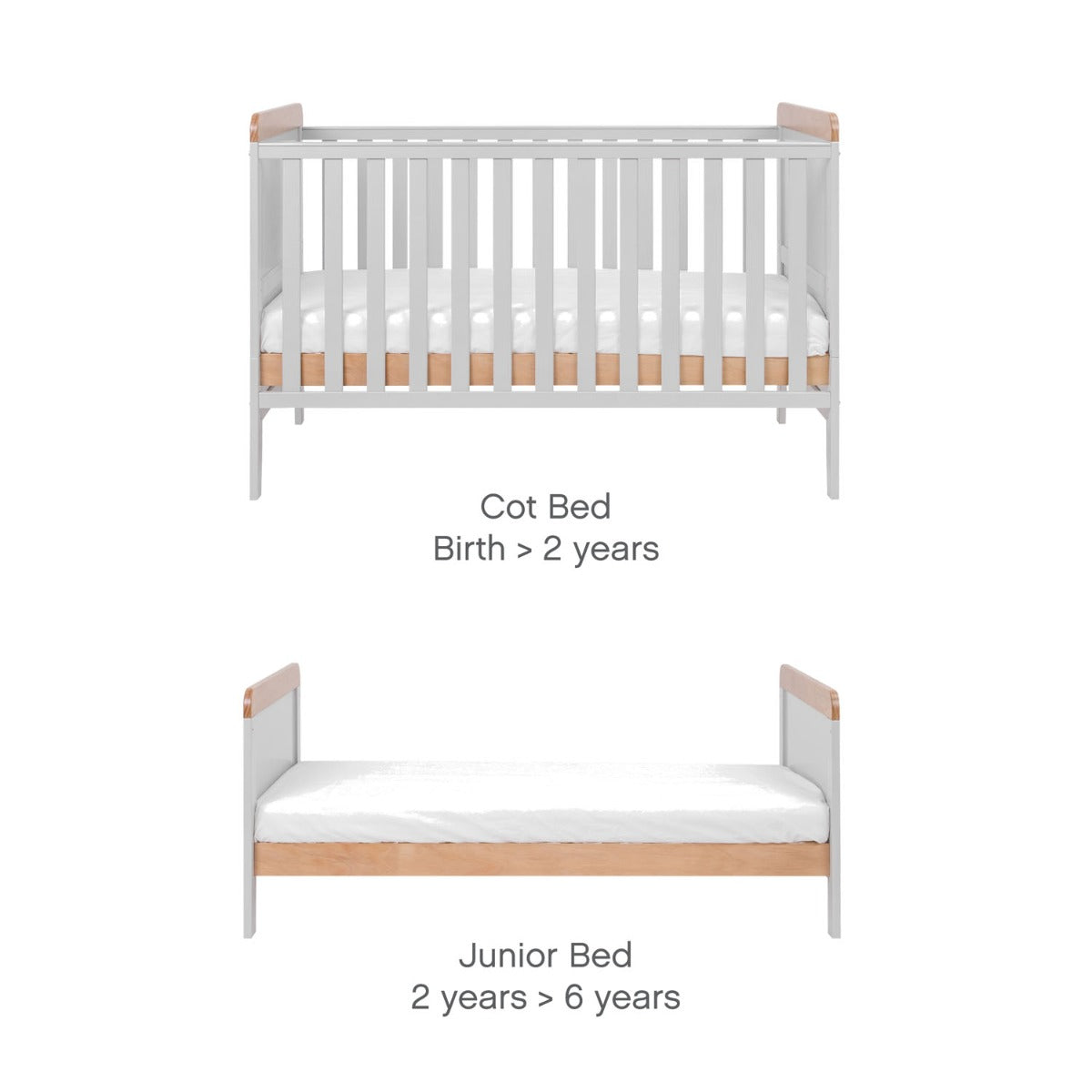 Tutti Bambini Rio 2pc Room Set - Dove Grey/Oak