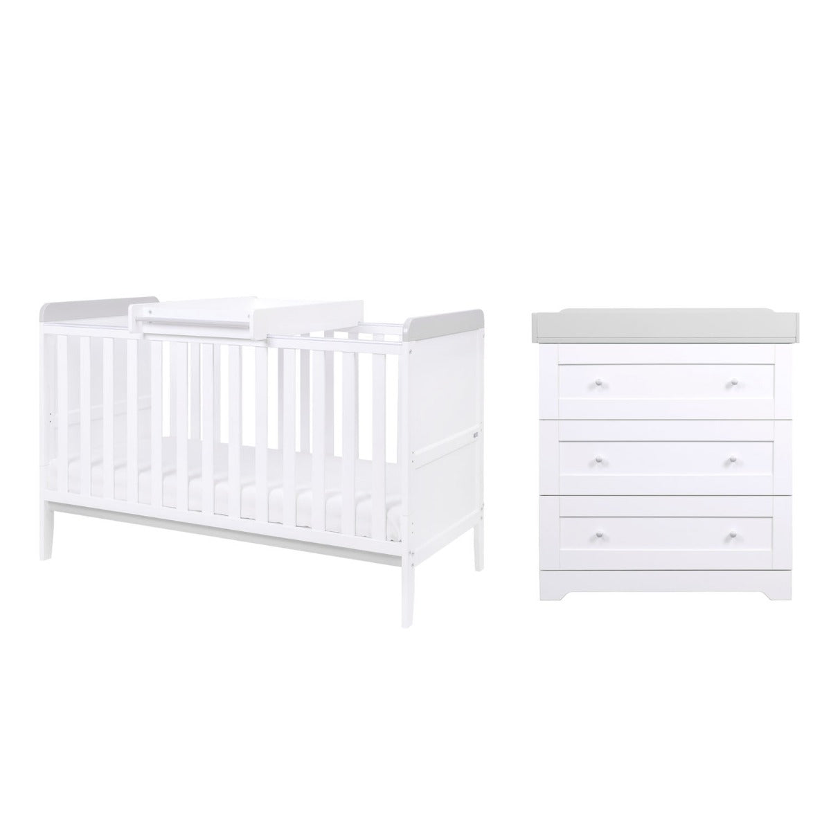 Tutti Bambini Rio 2pc Room Set - White/Dove Grey
