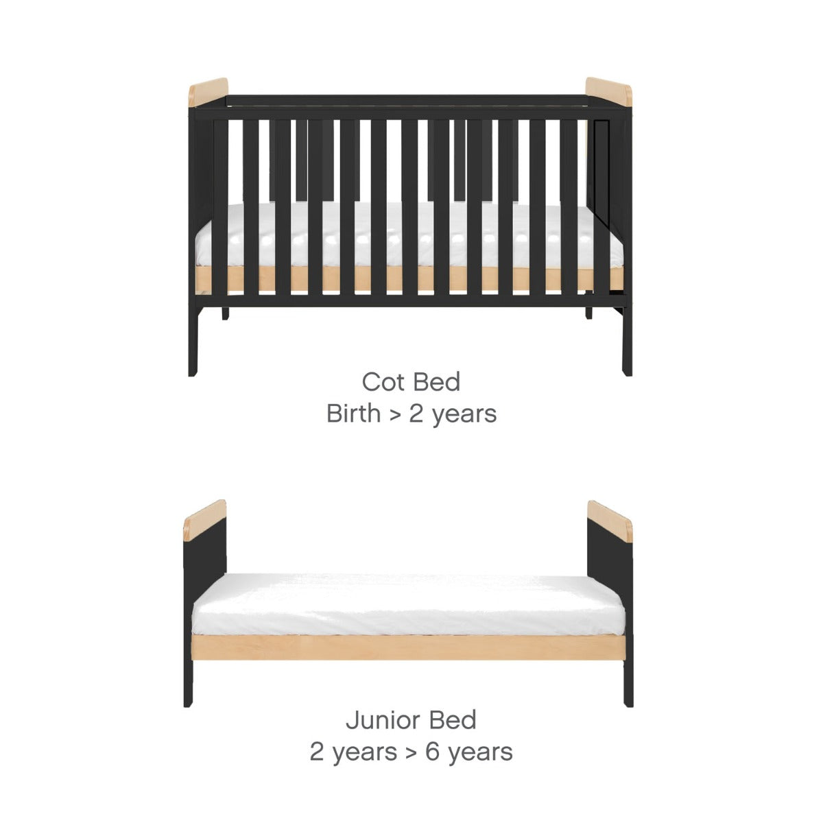 Tutti Bambini Rio 3pc Room Set - Slate/Oak
