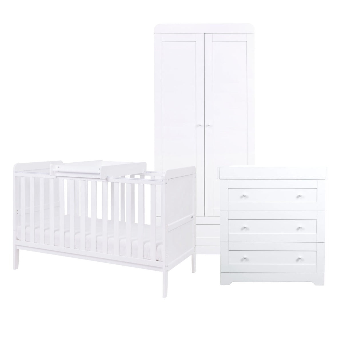Tutti Bambini Rio 3pc Room Set - White