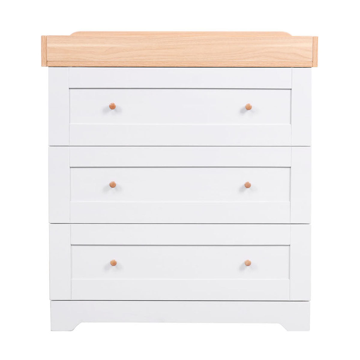 Tutti Bambini Malmo Cot Bed & Rio Furniture 2pc Set - Dove Grey/Oak