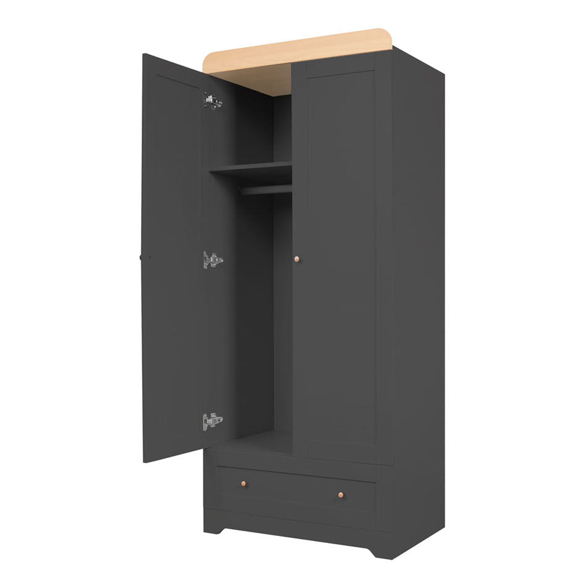 Tutti Bambini Rio Wardrobe - Slate/Oak