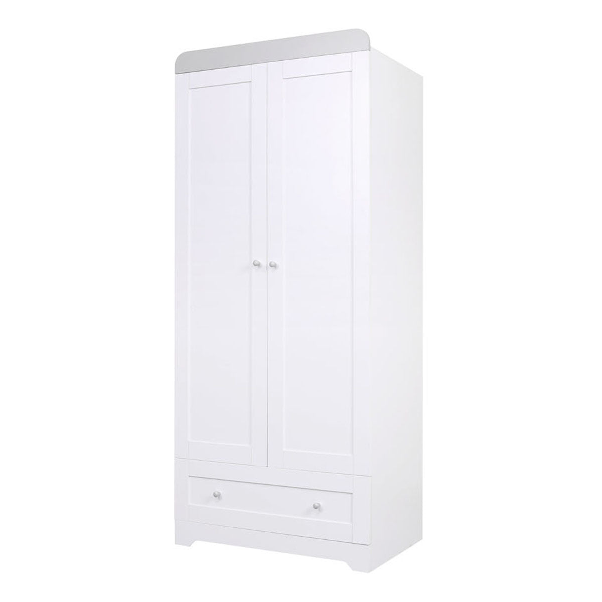 Tutti Bambini Rio Wardrobe - White/Dove Grey