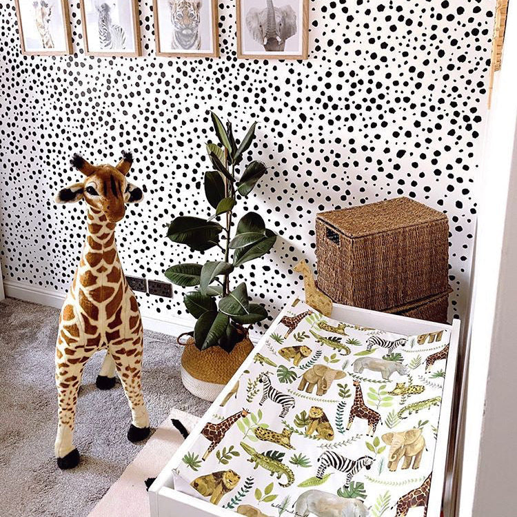 Anti-Roll Wedge Changing Mat - Safari Animals Print