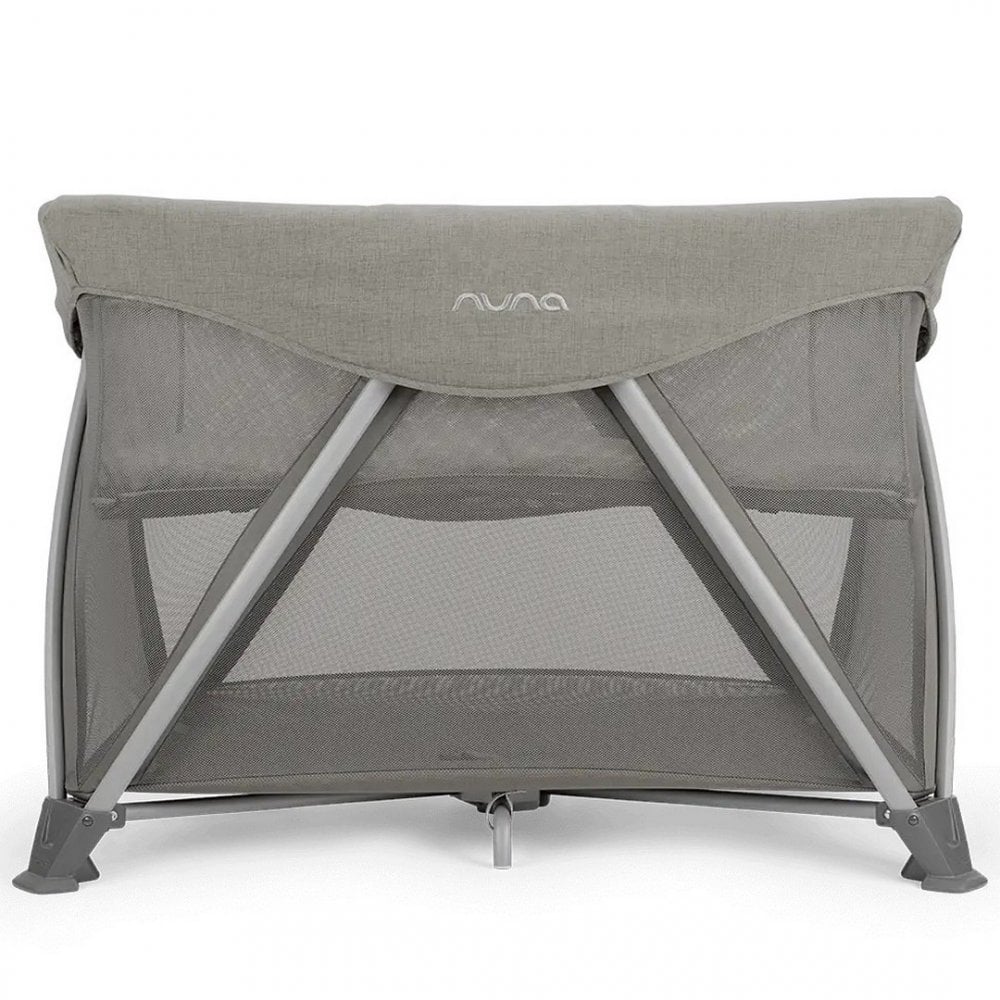 Nuna SENA Aire Travel Cot with Zip On Bassinet - Frost