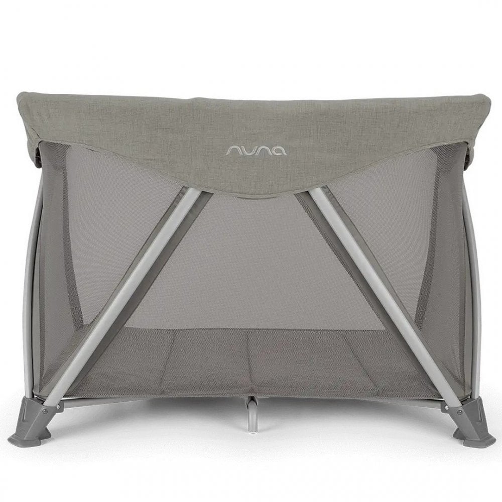 Nuna SENA Aire Travel Cot with Zip On Bassinet - Frost