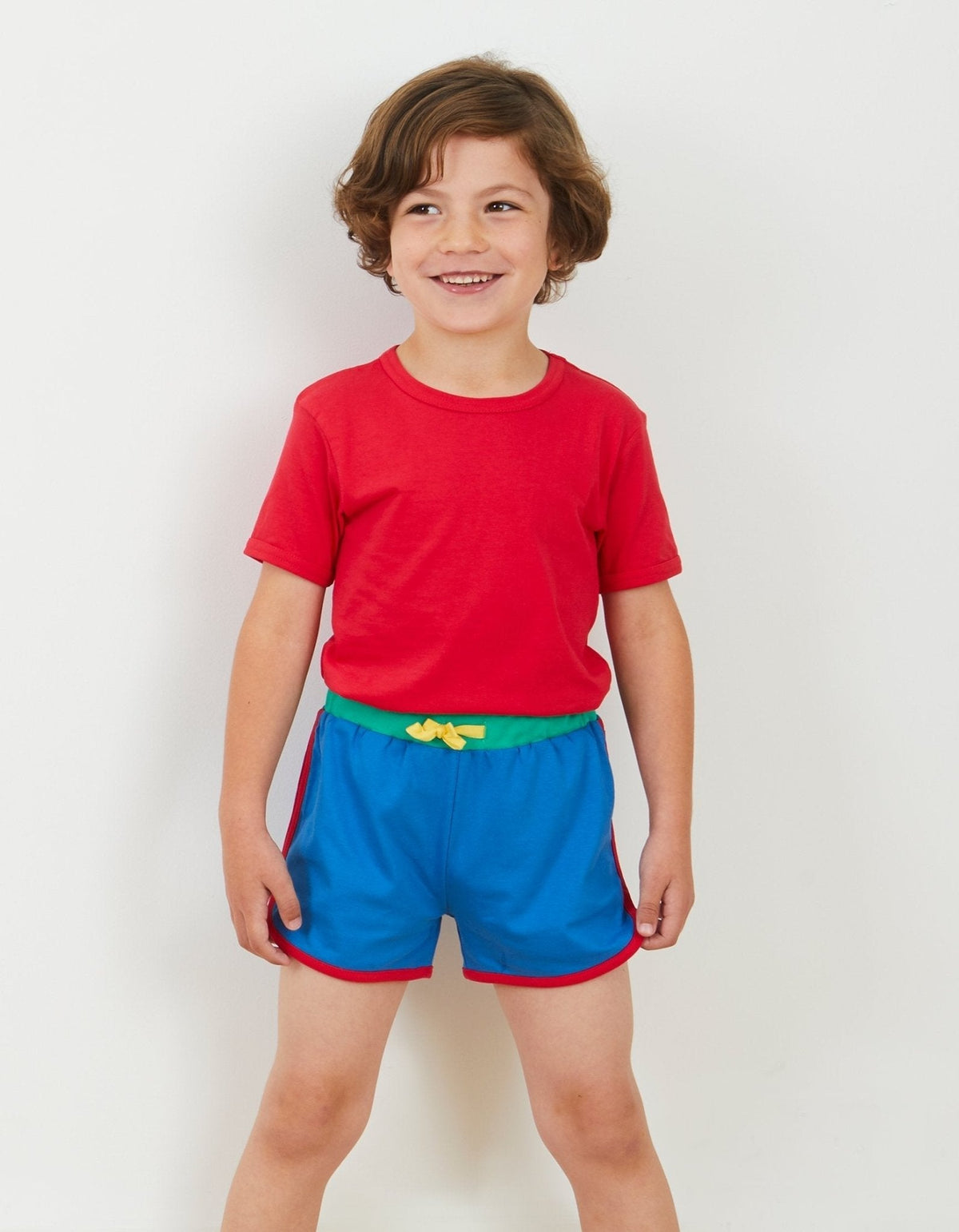 Toby Tiger Organic Blue Running Shorts