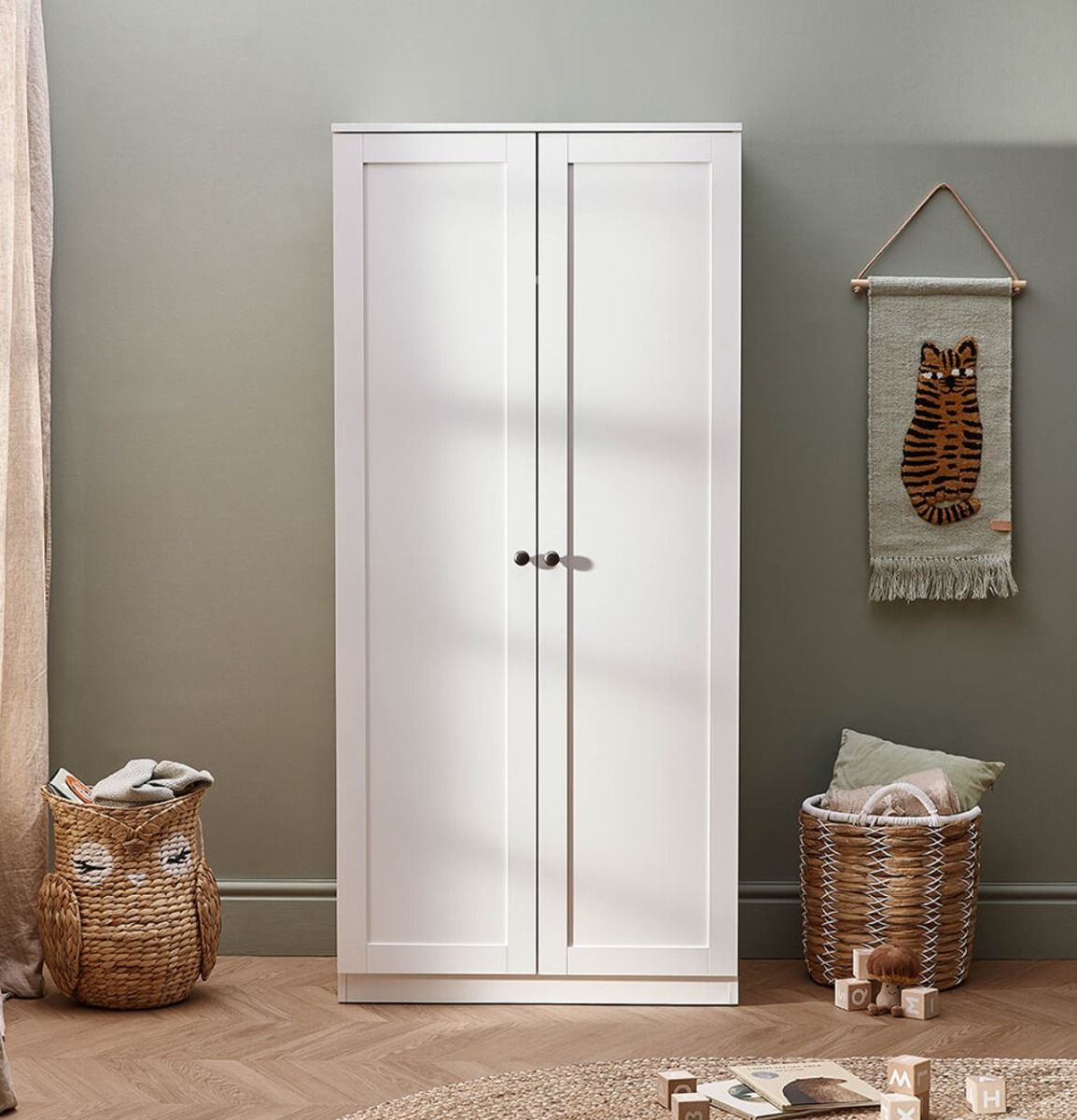 Silver Cross Bromley Wardrobe - White