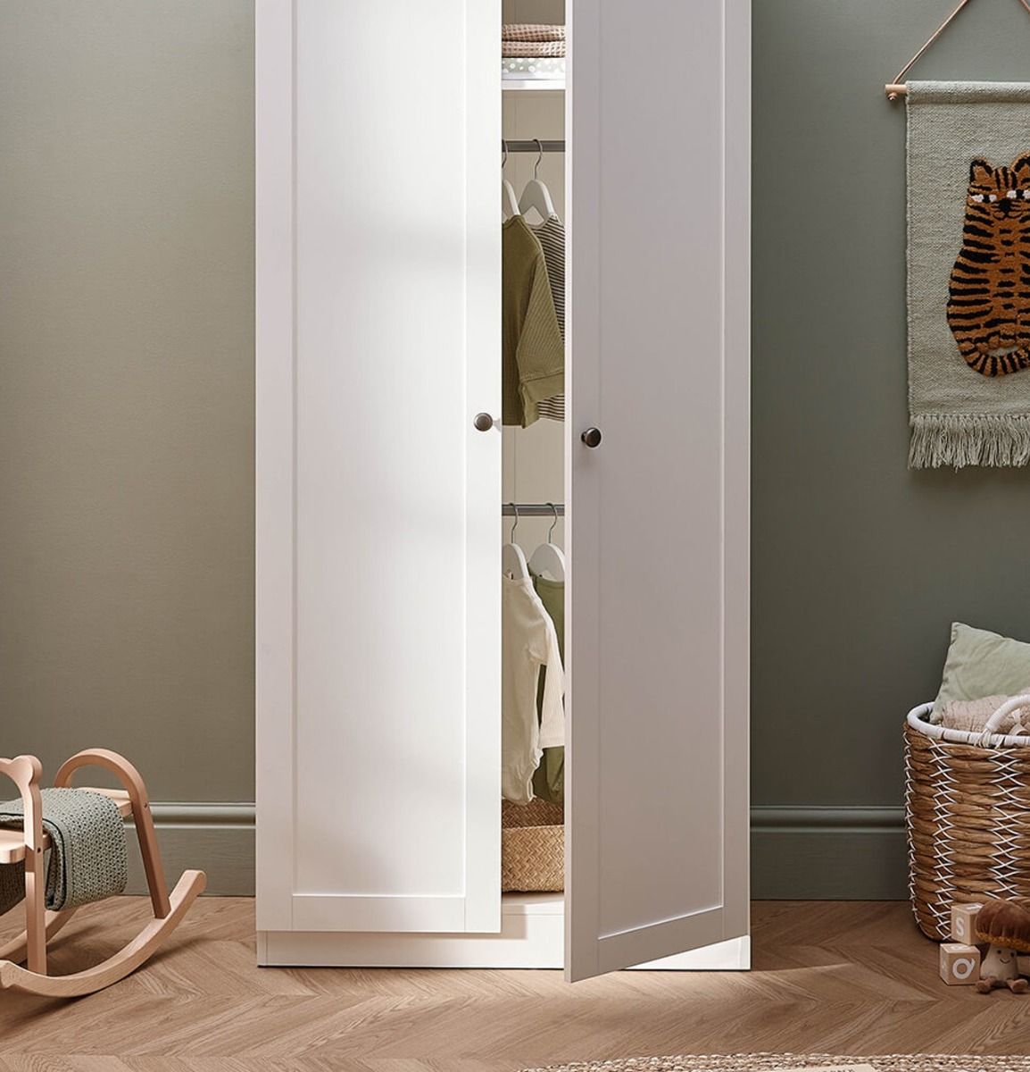 Silver Cross Bromley Wardrobe - White