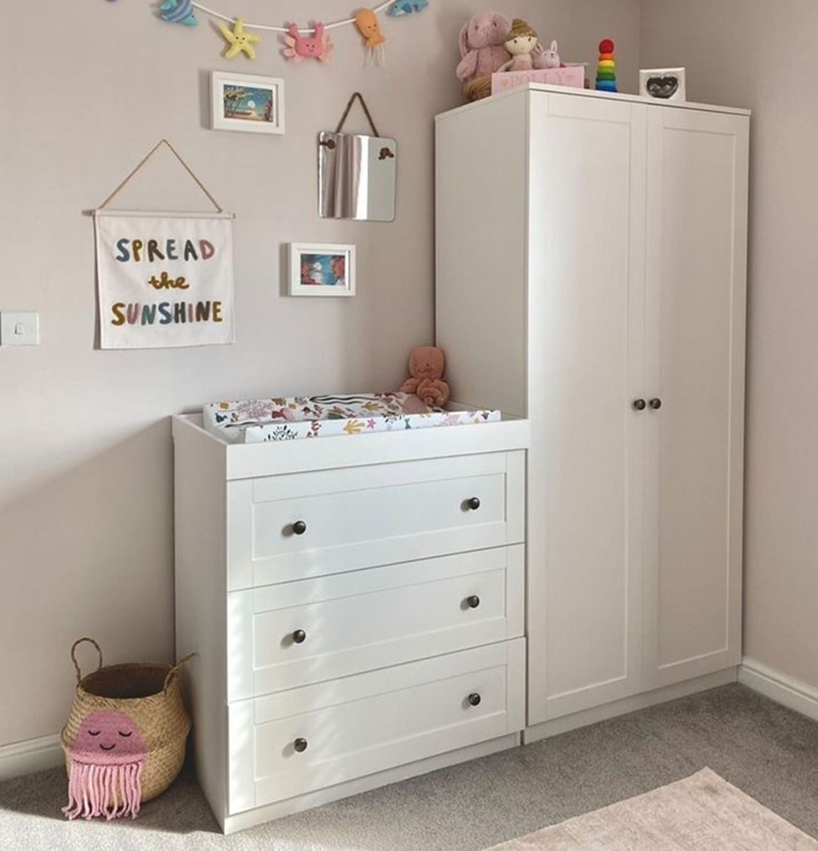 Silver Cross Bromley Wardrobe - White