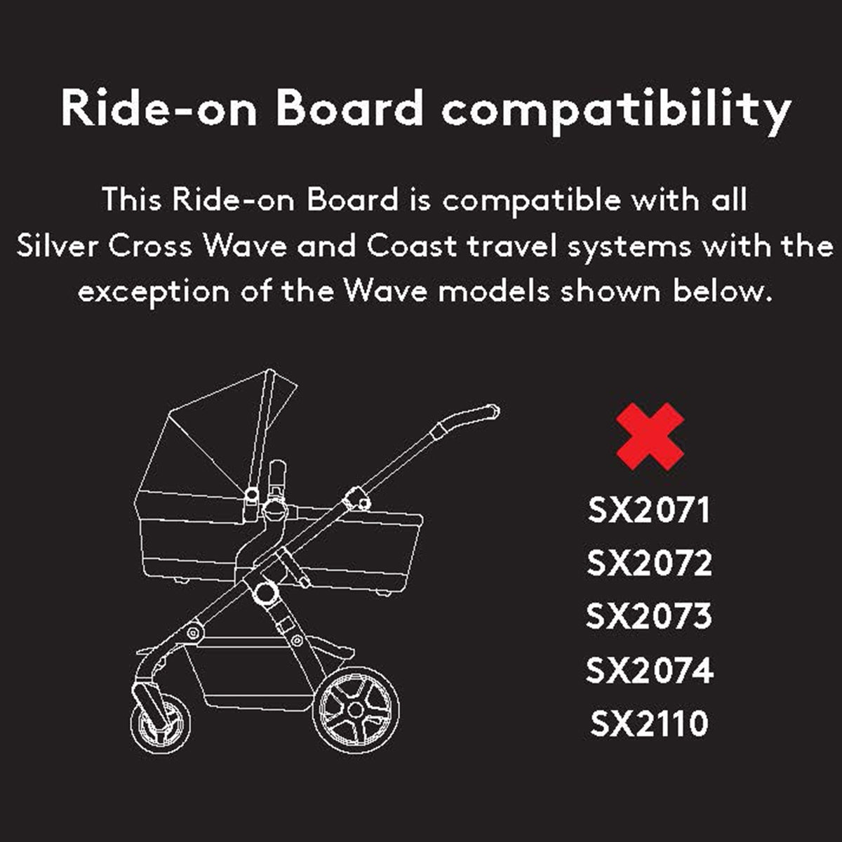 Silver Cross Wave Ride on Board