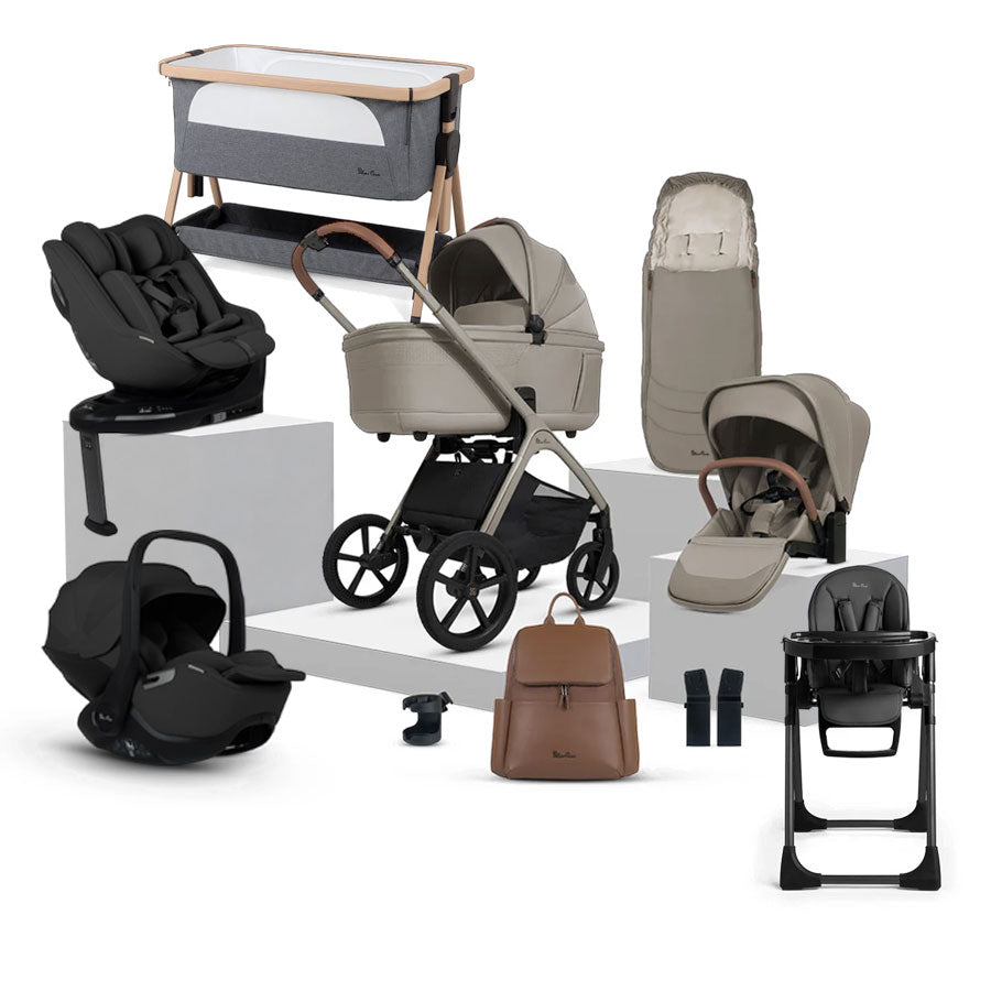 Silver Cross Cove Ultimate 360 Family Car Seat & Accessory Bundle - Champagne