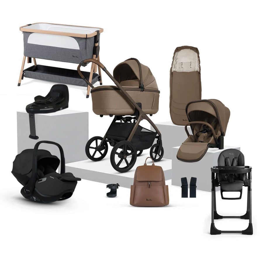 Silver Cross Cove Ultimate 360 Car Seat & Accessory Bundle - Maple