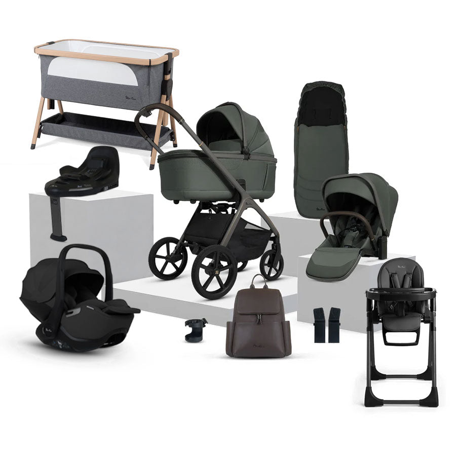 Silver Cross Cove Ultimate 360 Car Seat & Accessory Bundle - Pewter