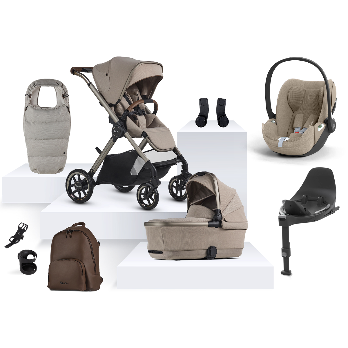 Silver Cross Reef 2 Special Edition with Cybex Cloud T Ultimate Bundle - Frappe