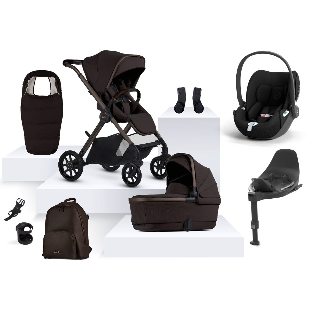 Silver Cross Reef 2 Special Edition with Cybex Cloud T Ultimate Bundle - Ganache