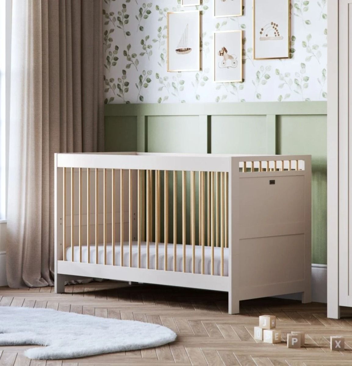 Silver Cross Seville Cot Bed - Cashmere Oak