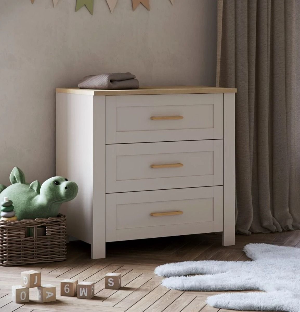 Silver Cross Seville Dresser - Cashmere Oak