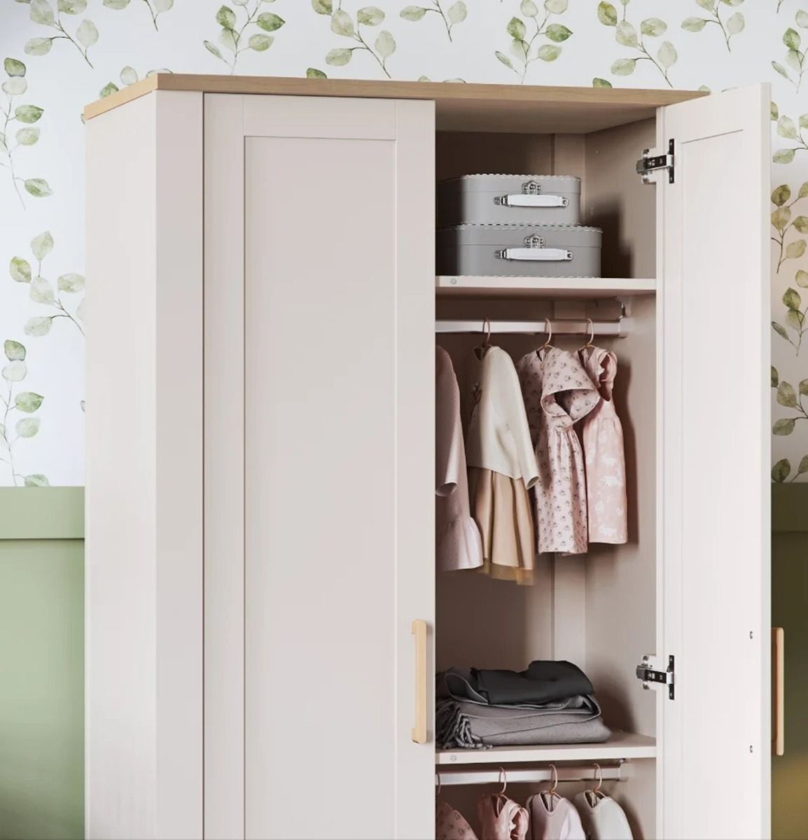 Silver Cross Seville Wardrobe - Cashmere Oak