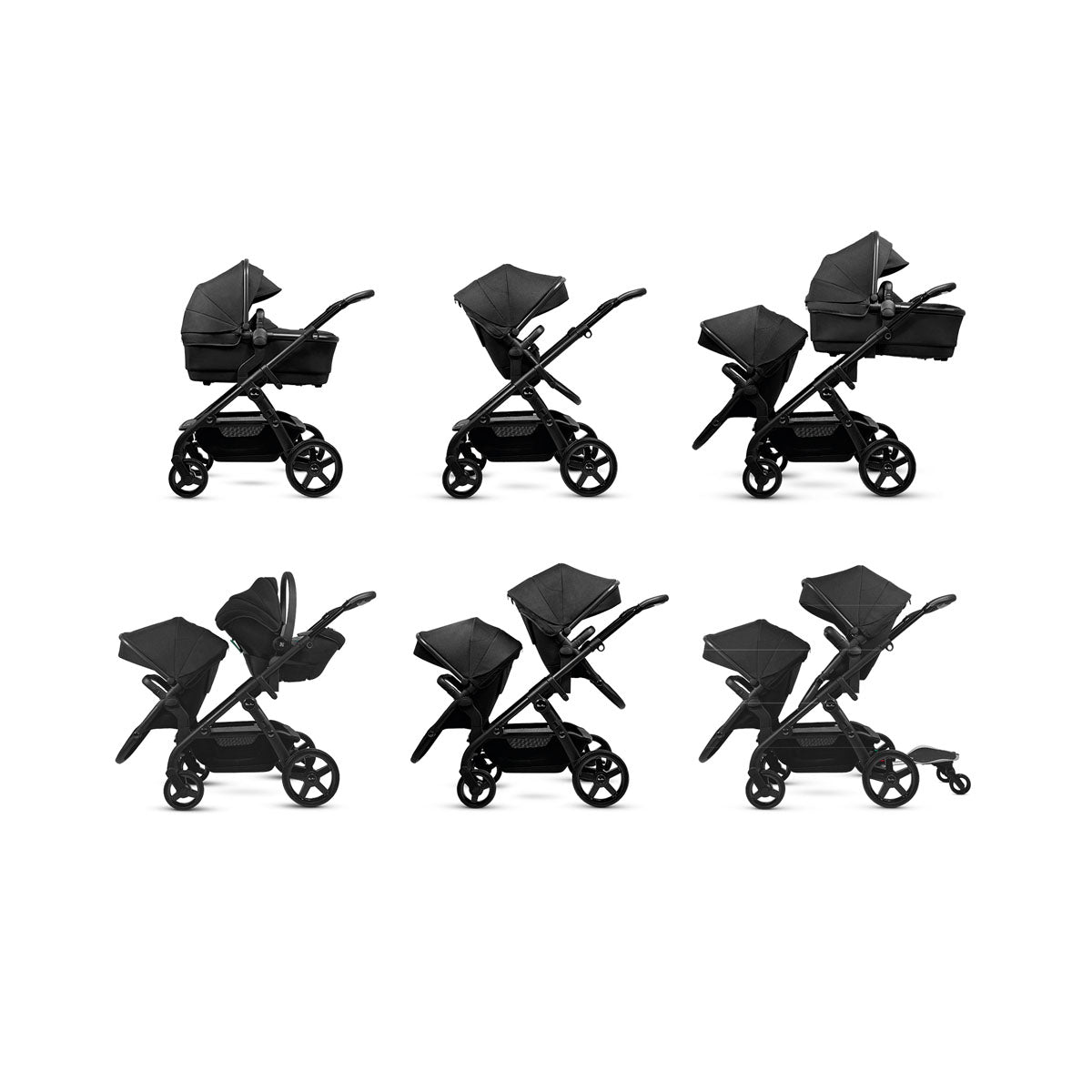 Silver Cross Wave 3 Growing Family + Glide Plus 360 & Base Bundle - Onyx