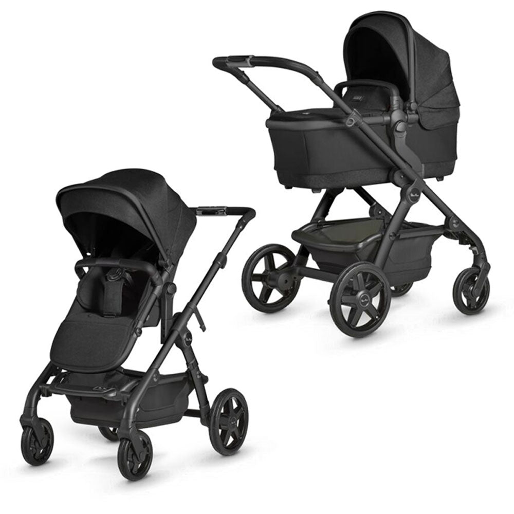 Silver Cross Wave 3 Pram & Pushchair + Motion All Size - Onyx