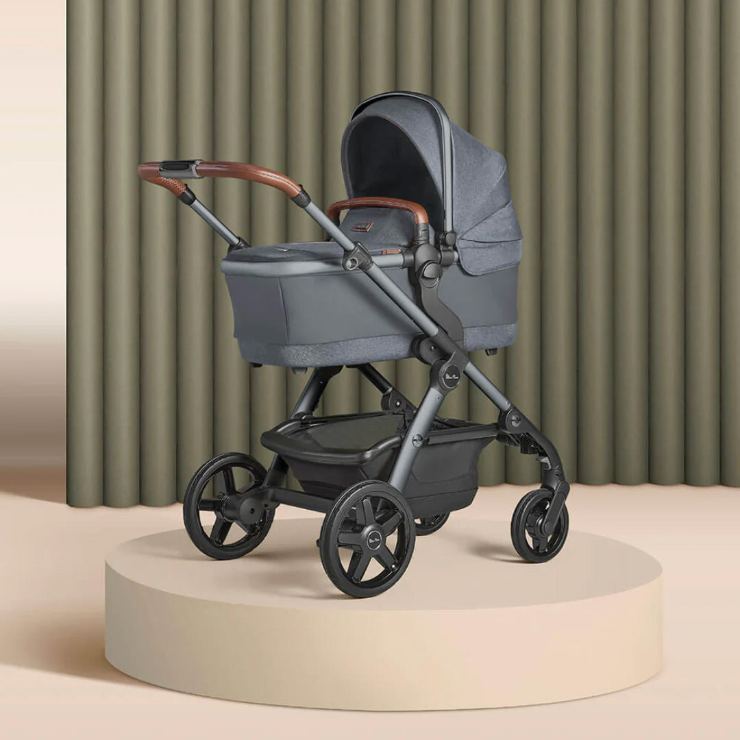 Silver Cross Wave 3 Twin Pram & Pushchair - Lunar