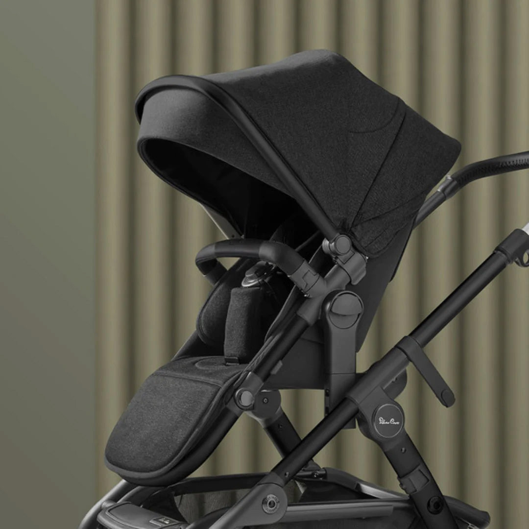Silver Cross Wave 3 Twin Pram & Pushchair - Onyx