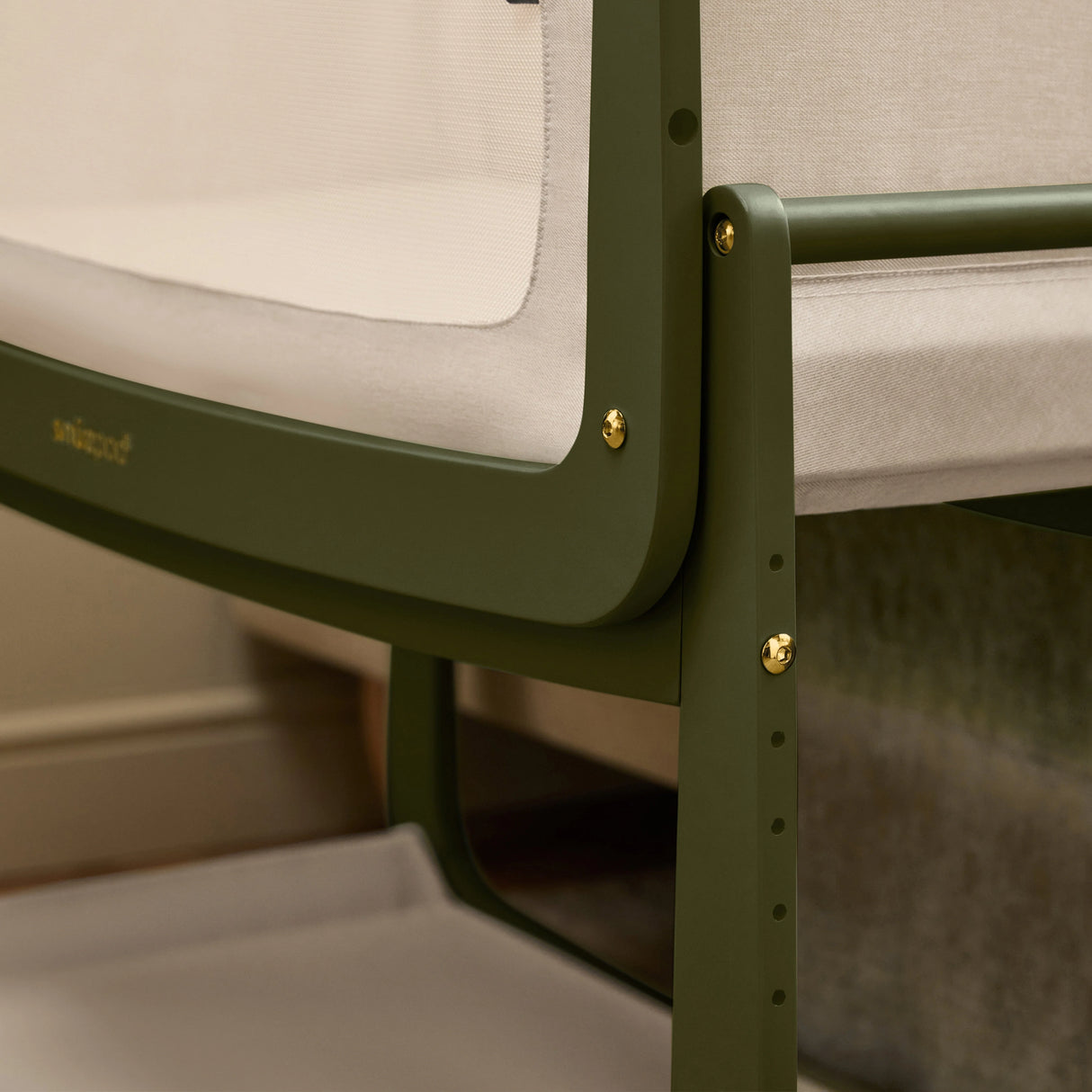 Snuzpod 5 Bedside Crib - Olive