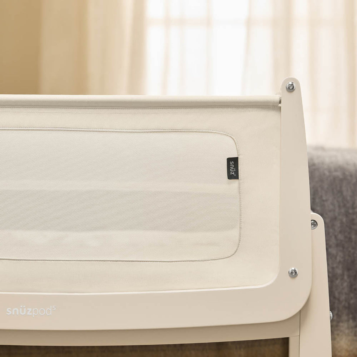 Snuzpod 5 Bedside Crib - Cashmere