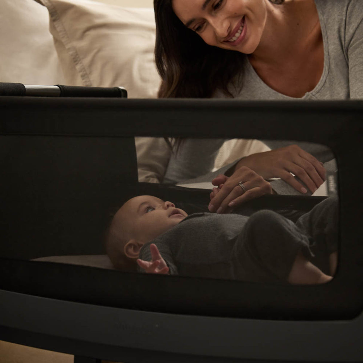 Snuzpod 5 Bedside Crib - Graphite