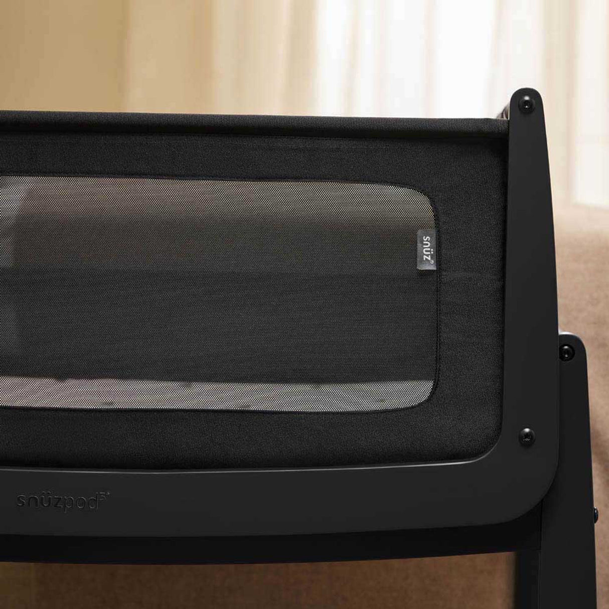 Snuzpod 5 Bedside Crib - Graphite