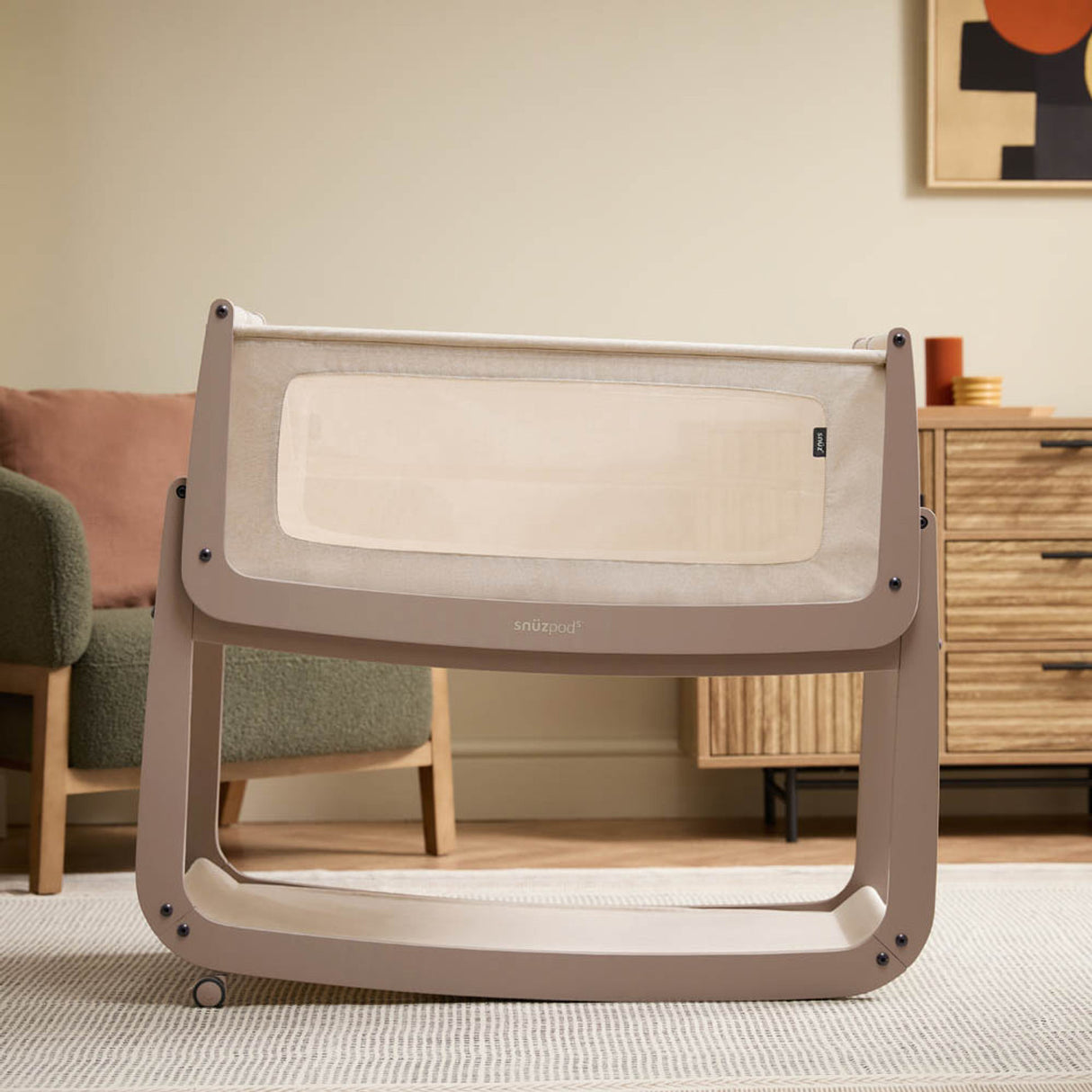 Snuzpod 5 Bedside Crib - Mocha