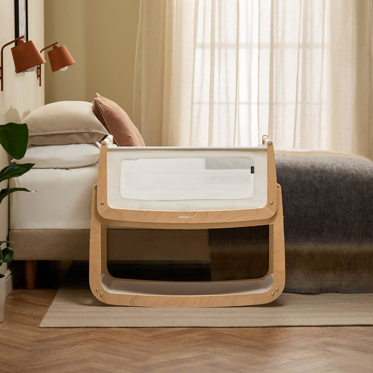 Snuzpod 5 Bedside Crib - Natural