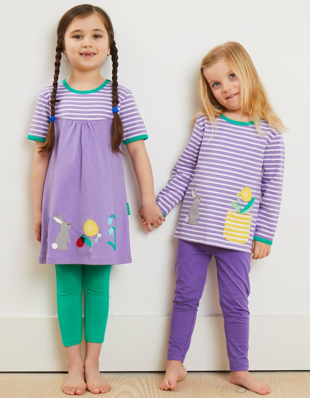Toby Tiger Organic Spring Applique Long-Sleeved T-Shirt