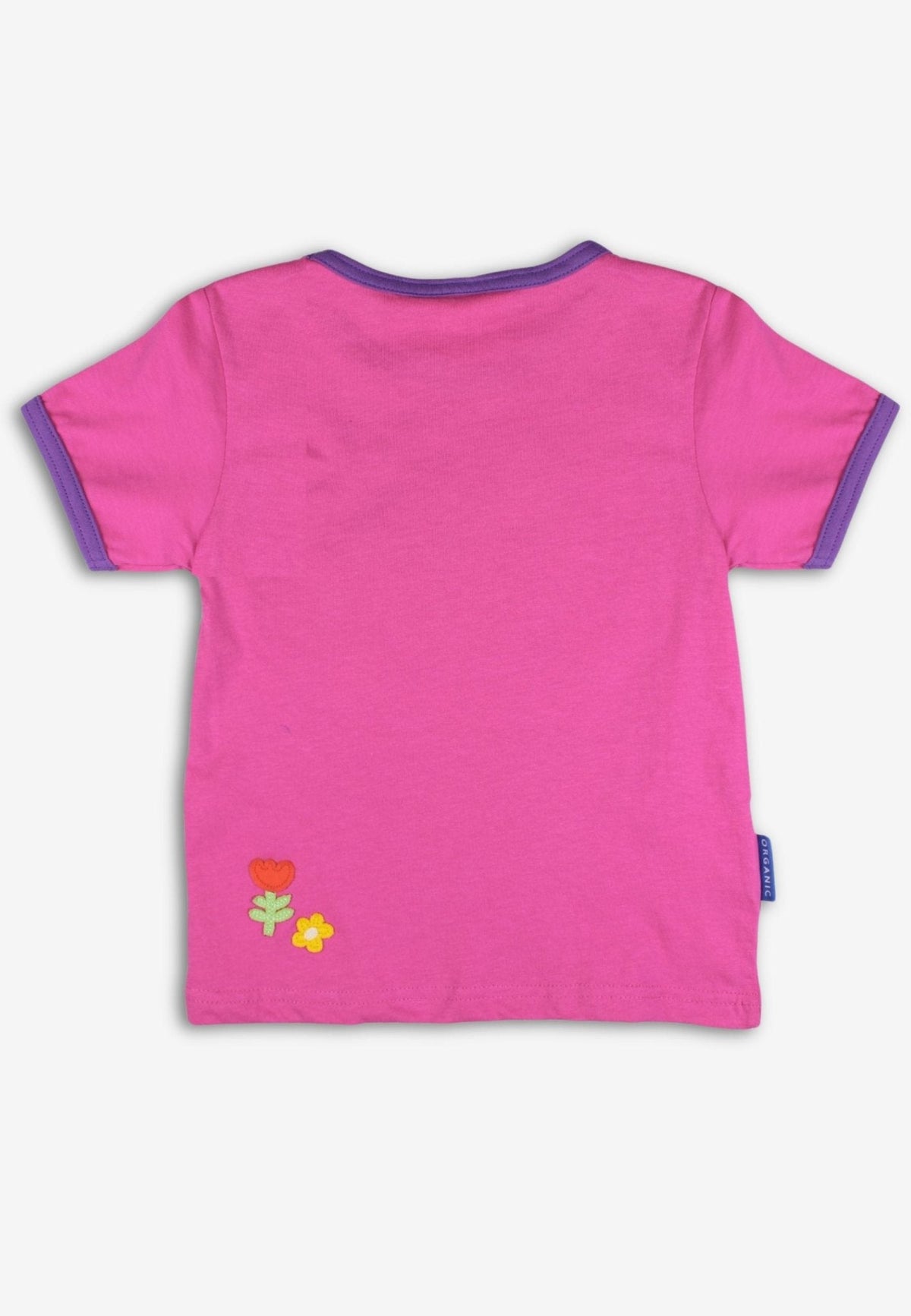 Toby Tiger Organic Hillside Pony Applique Short-Sleeved T-Shirt