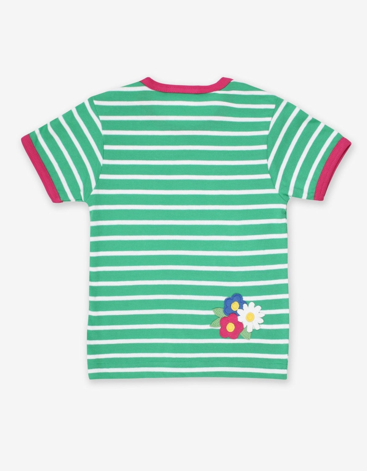 Toby Tiger Organic Pig Applique Short-Sleeved T-Shirt