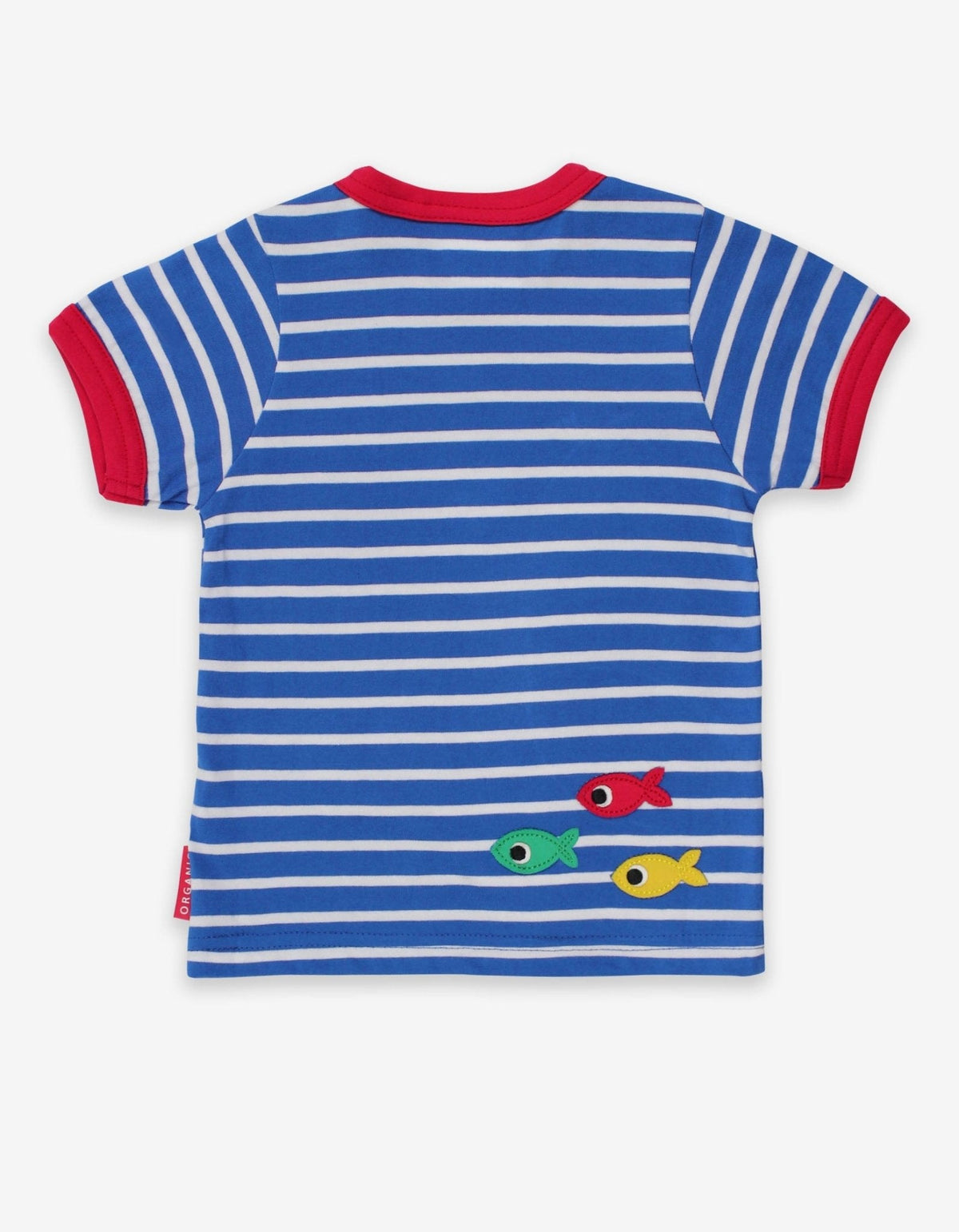 Toby Tiger Organic Crab Applique Short-Sleeved T-Shirt