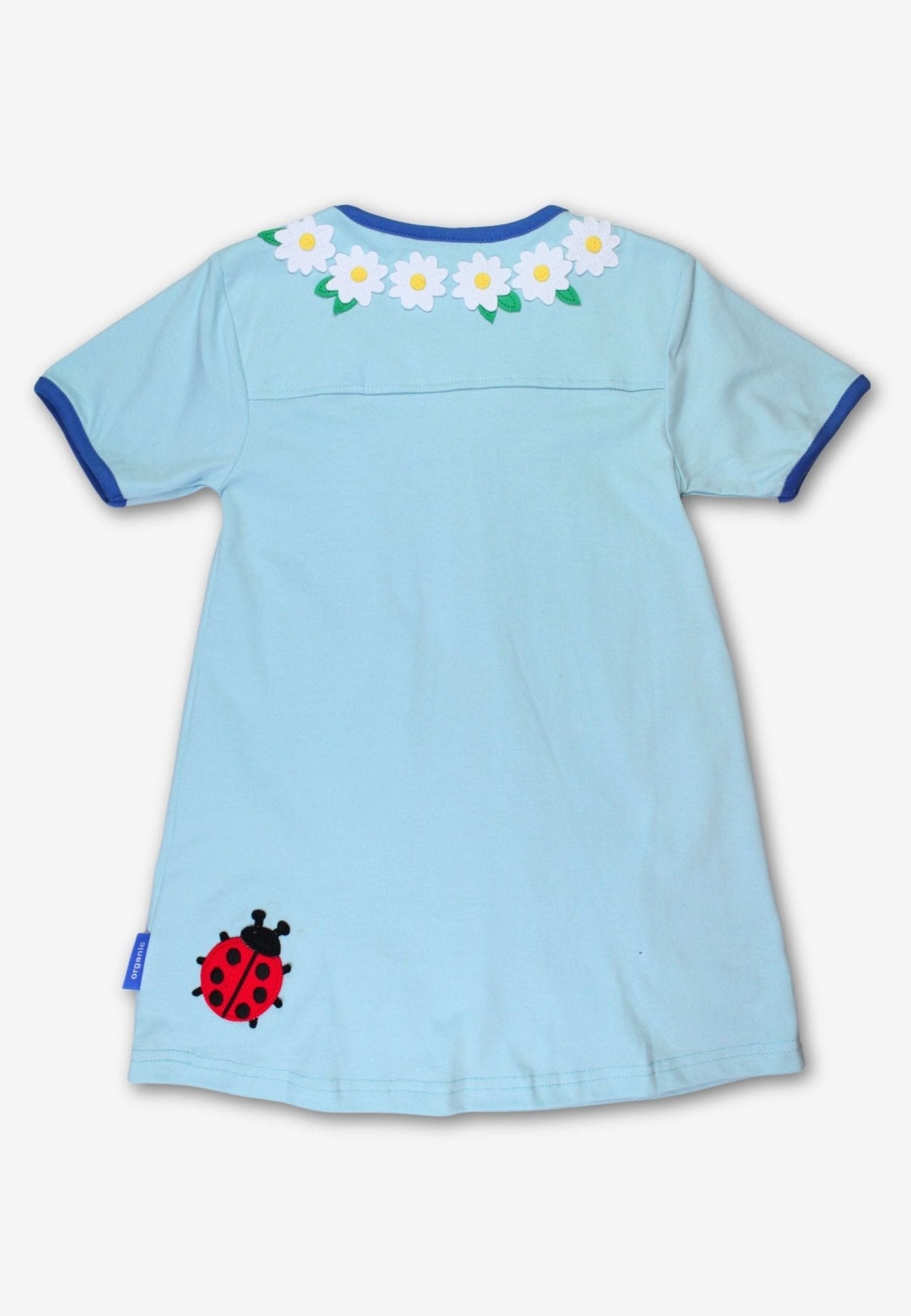 Toby Tiger Organic English Garden Applique T-Shirt Dress
