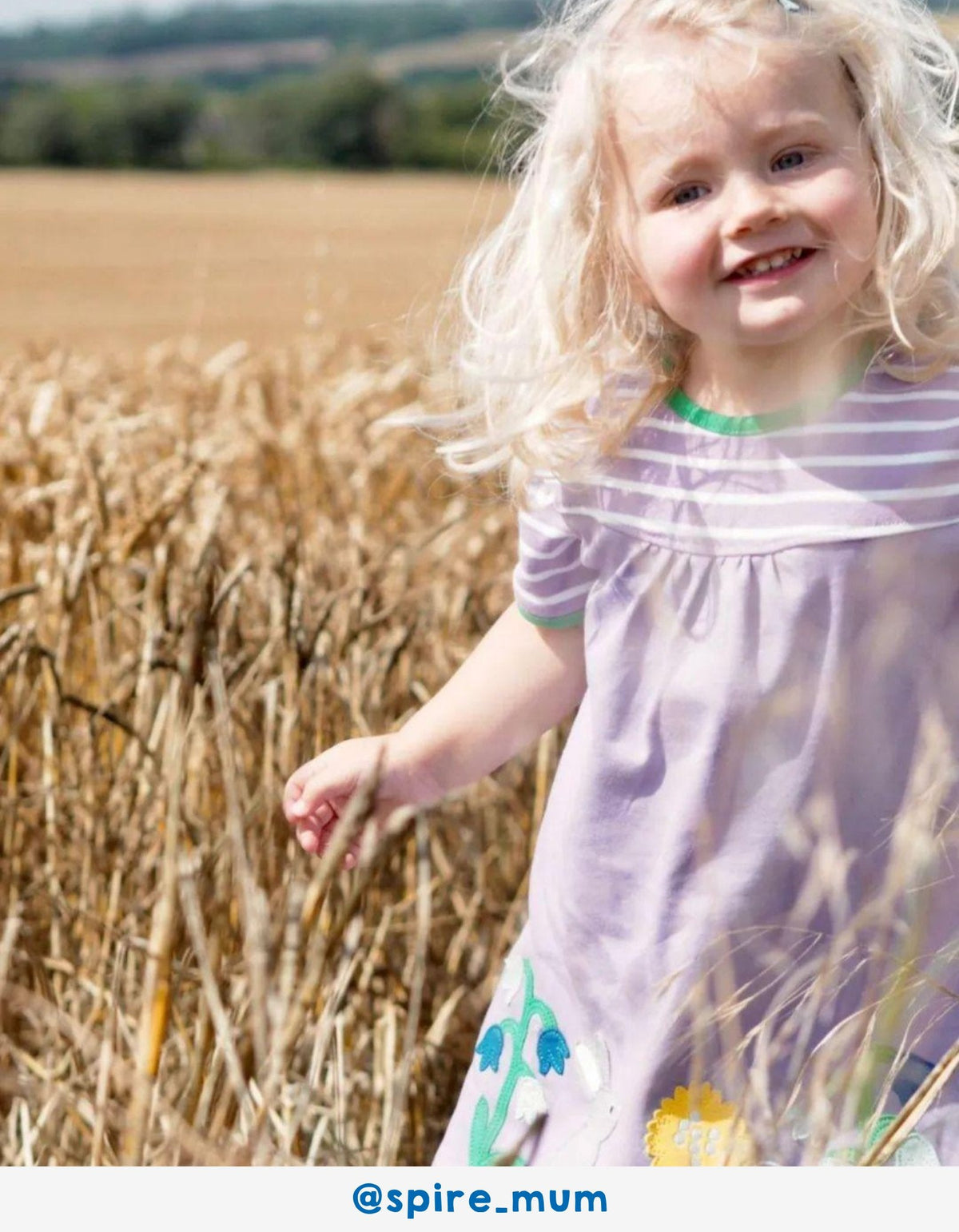 Toby Tiger Organic Spring Applique Dress