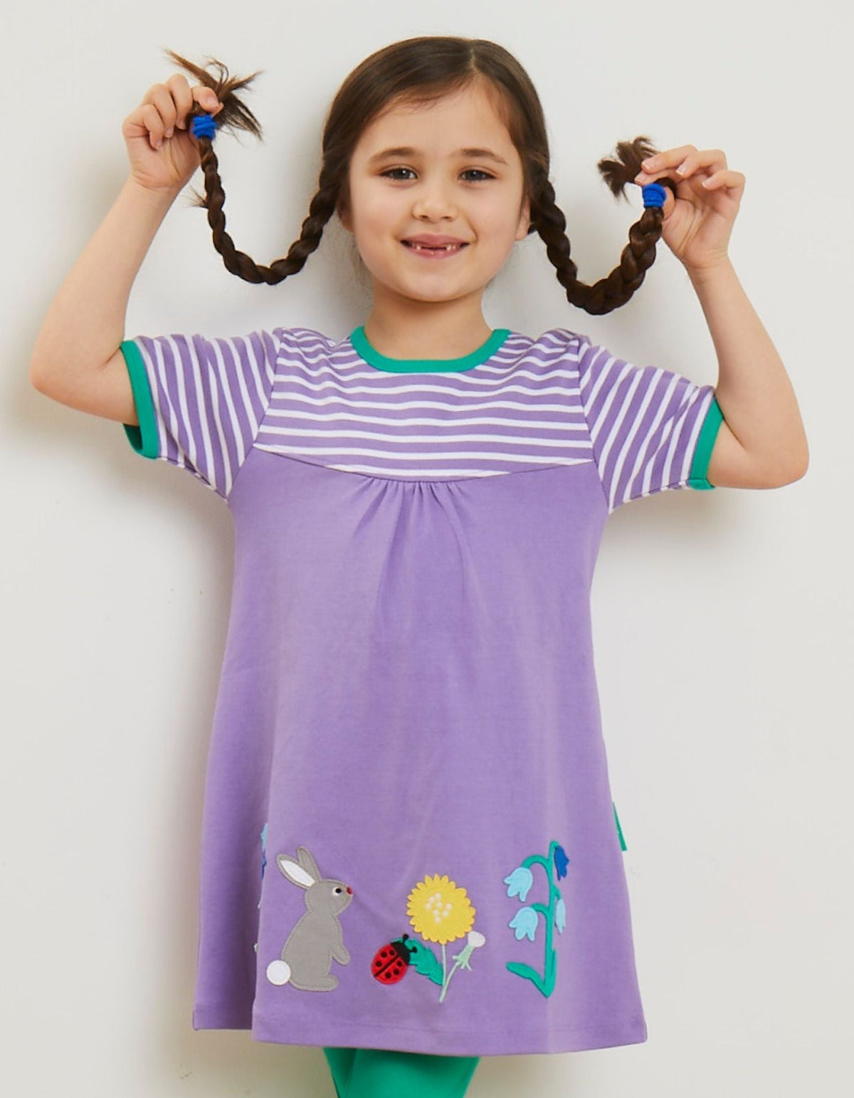 Toby Tiger Organic Spring Applique Dress
