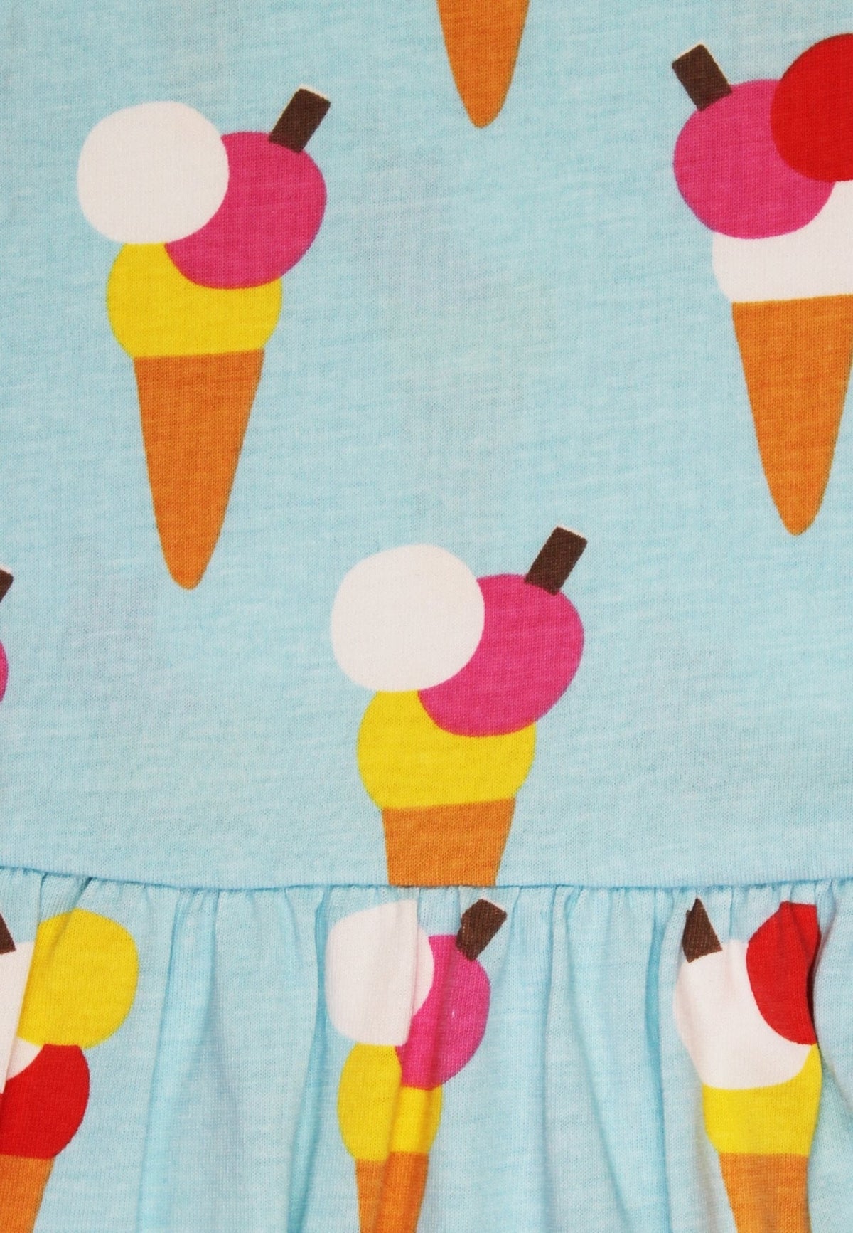 Toby Tiger Organic Ice Cream Cones Print Summer Dress